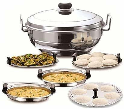 Fairdeal Acero Inoxidable Idli Cooker Maker Multi Kadhai Jue