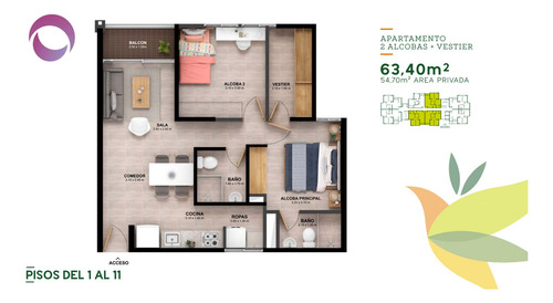 Imagen 7 de 14 de Venta Apartamentos Sector Mercasa Pereira
