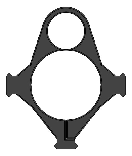 Abrazadera De Cañón Triple Picatinny Rifle Pcp Aea Hpcarbine