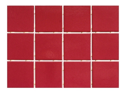 Azulejo Cerámica Rojo 10x10 Cm.