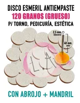 Comprar Disco Esmerilado Podología C\u002Fabrojo 120 Gr X 100 + Mandril