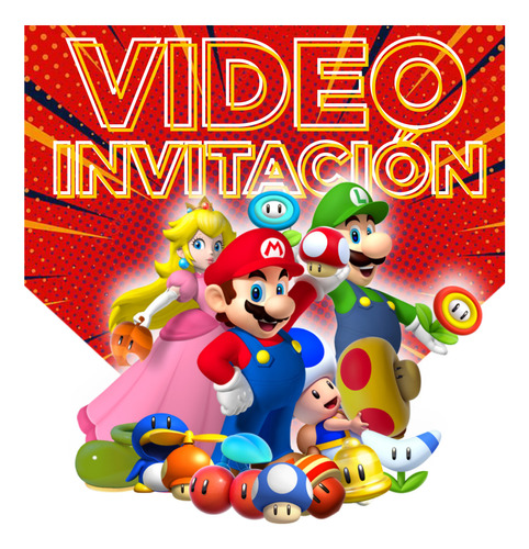 Video Invitacion Digital Super Mario Bros - La Mejor X Lejos