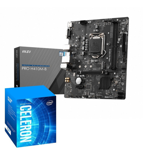 Combo De Actualizacion Msi Pro H410mb + Intel Celeron G5900