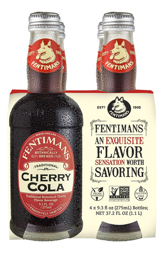 Fentimans Cherry Tree Cola - Soda De Cereza, Elaborada Botán