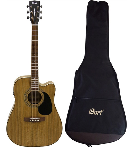 Violão Cort Folk Ad-880ce Daoop/b + Bag
