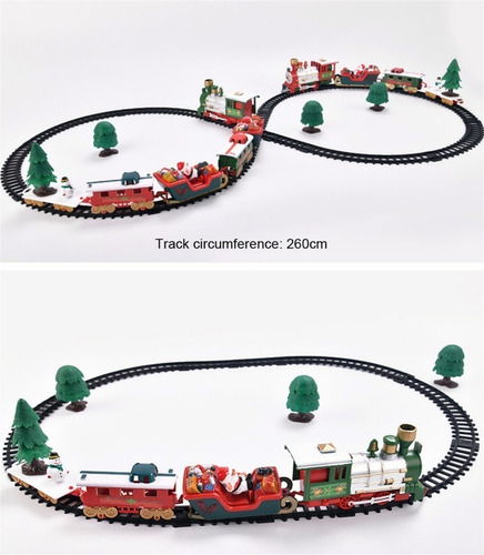 Imagen 9 de 10 de Set De Juguetes Navideños Con Diseño De Tren Eléctrico Led