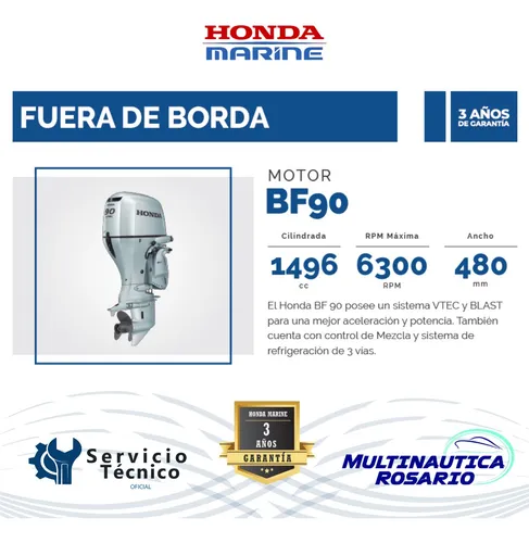 Motor Fuera De Borda Honda Bf 90 Hp Cotización Dolar Billete