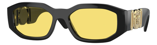 Lentes Versace Biggie Lentes Amarillas De Lujo Ve4361 Gb1/85 Único Amarillo Negro Negro
