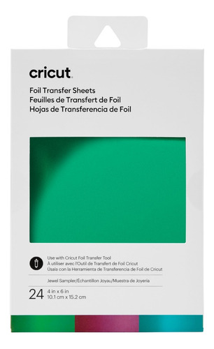 Muestrario De Hojas De Transferencia Cricut Foil Jewel 4x6  