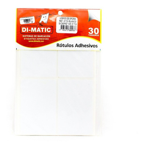 Rotulo Adhesivo Blanco 8153 Dimatic