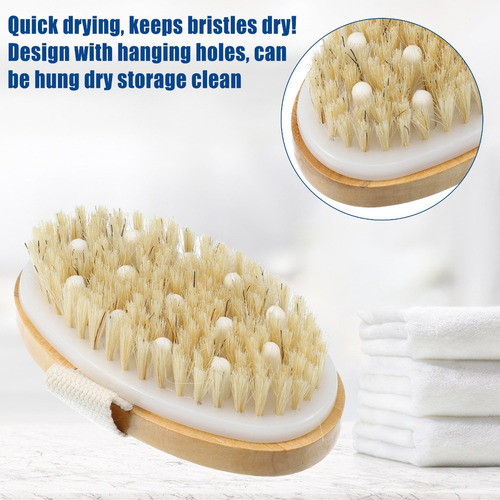 Cepillo De Baño Ducha Exfoliante Espalda Masaje 12.5x6.5cm