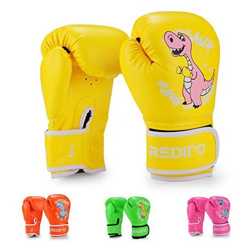 Guantes Boxeo Redipo Kids, Niños Y Niñas, 3-15 Años, 4&6oz,