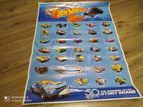 Pôster Carros Hot Wheels Ano 2018