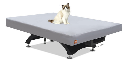 Clawscover Funda Mesa De Billar 7/8/9 Pies Gris Mmg