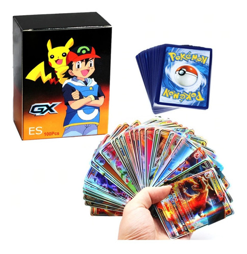 Cartas Pokemon Gx Español De Colección Caja Con 100 Tarjetas