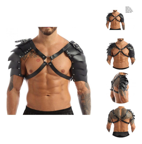 .. Chaquetón De Cosplay Strp Punk Viking Shoulder Armor