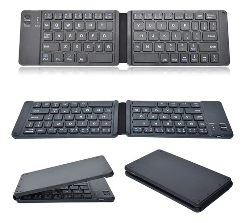 Mini Teclado Plegable Inalámbrico Bluetooth Portátil De Viaj