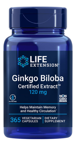 Suplemento Life Extension Extracto De Ginkgo Biloba 60 Ml