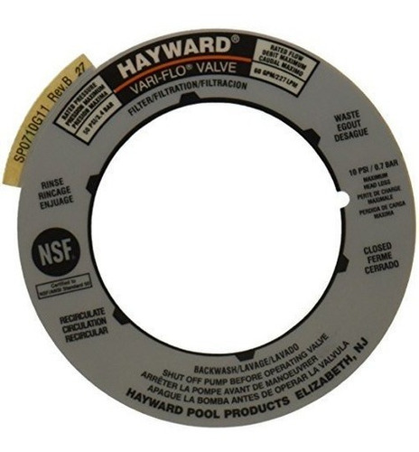 Reemplazo De Placas De Etiquetas Hayward Spx0710g