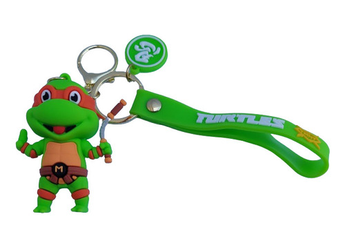 Michelangelo Con Nunchaku Tortugas Ninjas Tmnt Llavero 