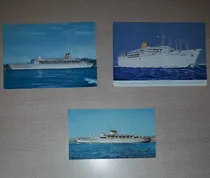 Comprar Lote De 3 Postales Antiguas De Barcos Muy Bueno Aragón