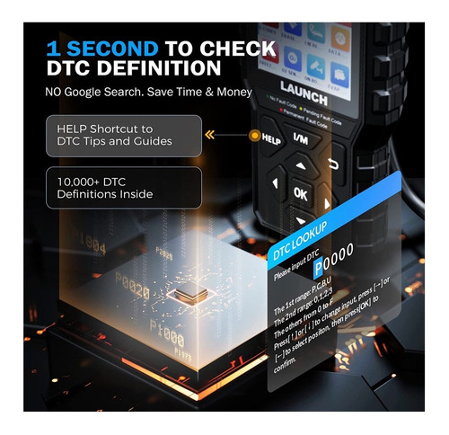 Imagen 8 de 9 de Escaner Launch Creader Cr529 Obd2 Lector Automotriz Scanner