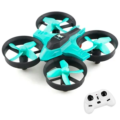 Mini Drone F36 6 Ejes Cyan 4 Canales Control Remoto 2.4ghz Env o