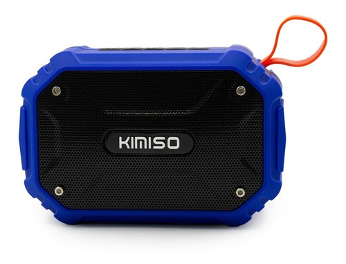 Caixa De Som A Prova D'água Bluetooth Portátil  Kimiso-112 Cor Azul 110v/220v