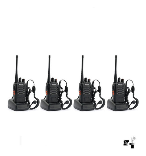 Cuatro Handies Baofeng Bf-888s Uhf Recargable Fact A / B