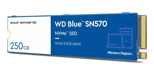 Imagen 3 de 7 de Disco Solido Ssd M.2 250g Sn570 Nvme Wd Blue Wds250g3b0c !!