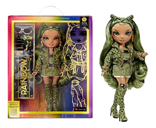 Muñeca Olivia Woods Traje Camuflaje Juguete Rainbow High ;o