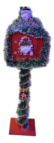 Buzon Navideño Madera Decoración 110cm Navidad