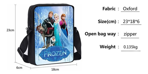 . Set De Mochila Frozen Princess De 3 Piezas, Unisex, 16