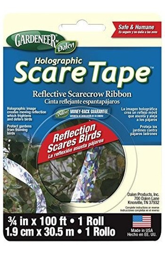 Dalen Scare Tape Hst100 Cinta Reflejante Holográfica Espanta