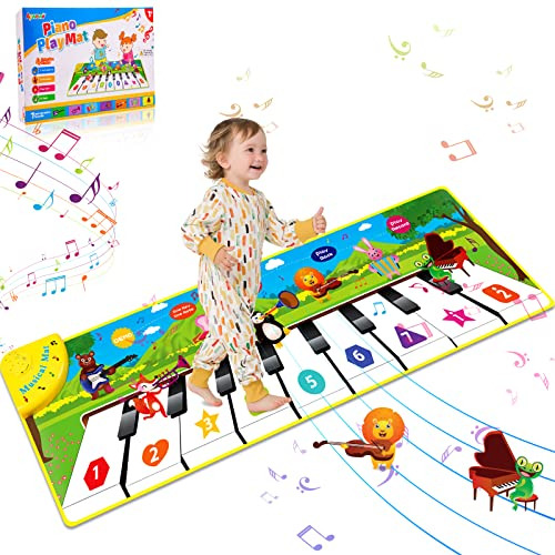 Aywewii Toddler Juguetes Piano Mat Piso Mat Musical Ggcy7