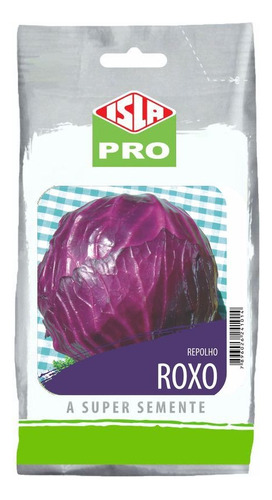 100g Semente Microverdes Repolho Roxo - Isla Sementes