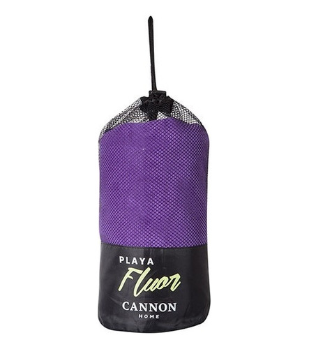 Toalla De Playa Cannon Fluor De Bolso Morado