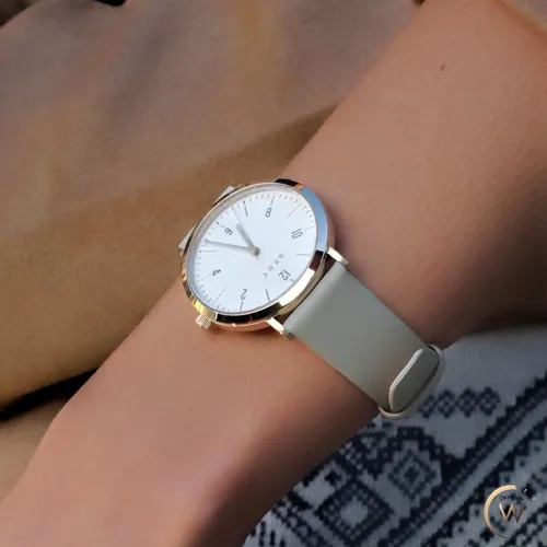 Reloj Dkny Ny2507 Minetta Piel Dorado Original Para Dama Cuotas