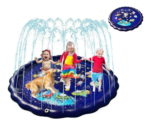 Piscina 3 En 1 Splash Pad, 68'' Aspersor Para Niños Y Niños 