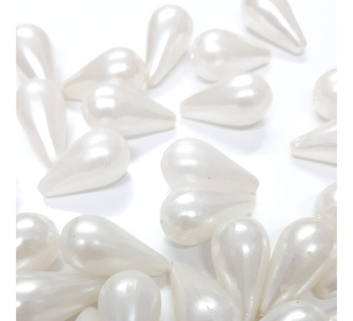 Perlas Gotas Blancas Con Orificio De Salida Venta Por 50 Uni