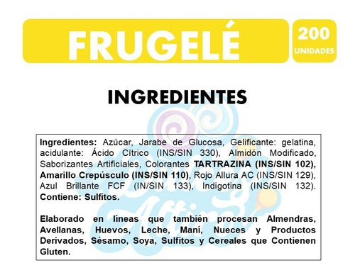 Frugele Ambrosoli Bolsa De Gomitas (bolsa Con 200 Unidades)