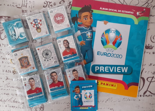 .- Album Euro 2020 Preview Panini Completo A Pegar