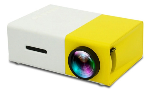 Mini Proyector Led Multimedia Hdmi Usb Micro Sd Av Color Amarillo/blanco