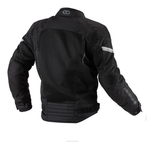 Imagen 2 de 9 de Campera Moto 4s Cordura Nine To One Negr/fluor Rolling