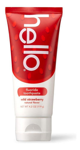 Hello Wild Strawberry Creme Dental Morango Silvestre - 119g