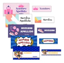 Comprar Etiquetas Escolares Personalizadas Para Libros Y Útiles 