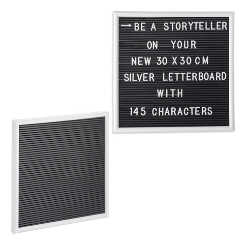 Cartelera Letter Board Letras Vintage Pizarra Cartel 25x25cm