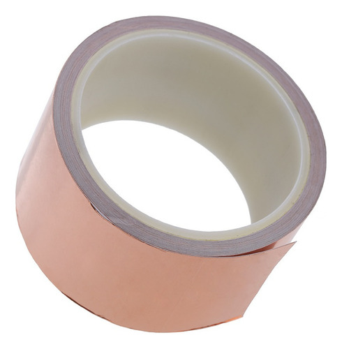 50mm * 10m Fita De Folha De Cobre Um Lado Emi Blindagem Únic