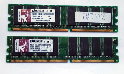 Memorias Ddr Kingston 256mb - Kvr400/kvr333