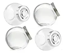 Comprar Conjunto Porta Temperos E Condimentos Kit 4 Potes De Vidro